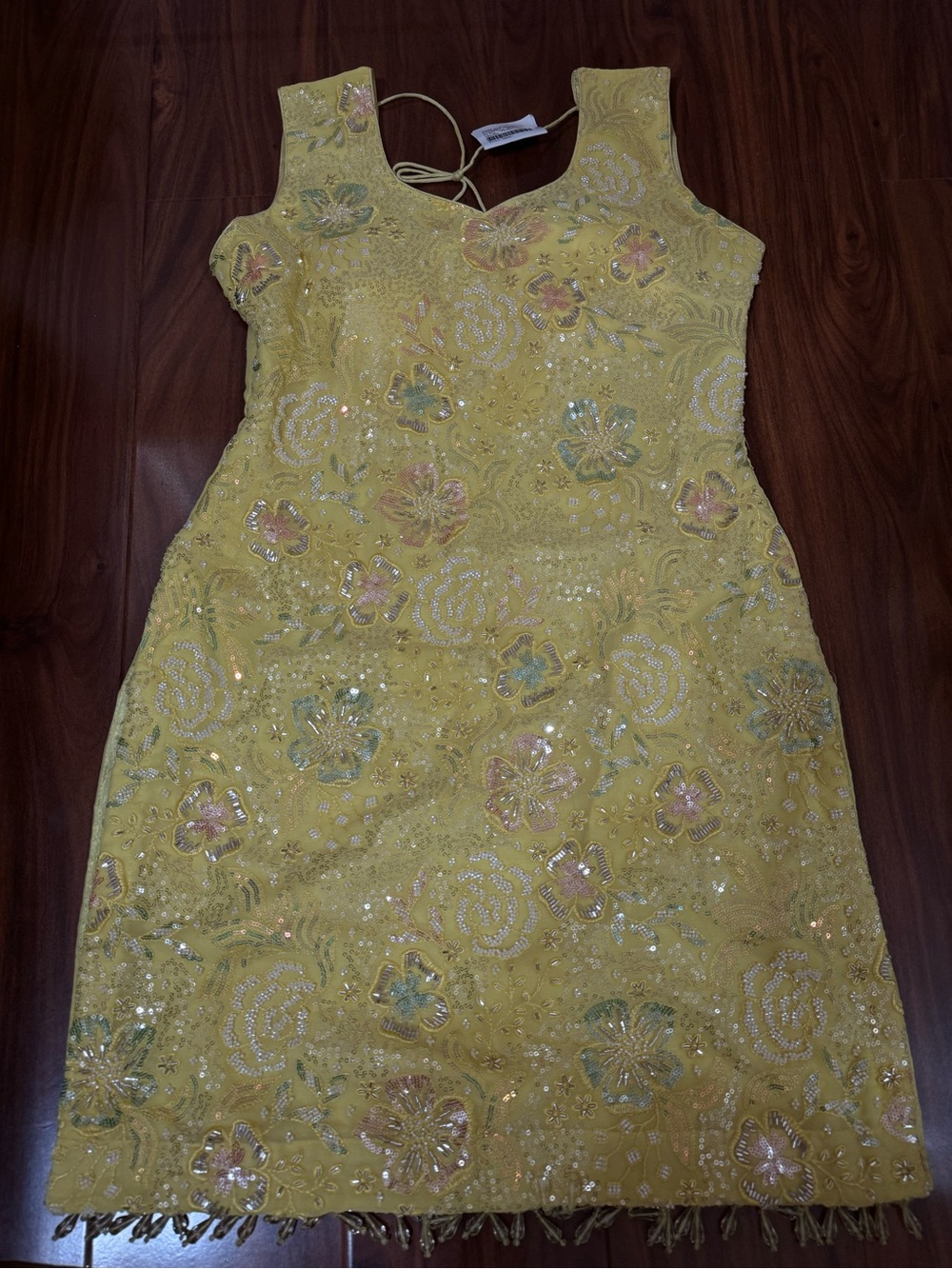 Vibrant Yellow Sequins Punjabi Outfit